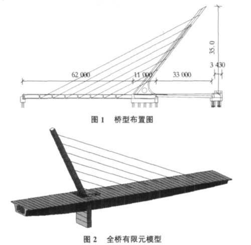 无背索独塔斜拉桥的动力特性分析