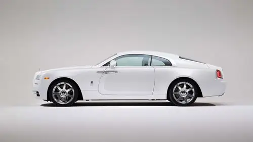 2015年,劳斯莱斯幽灵,侧视图,白色汽车,豪华墙纸