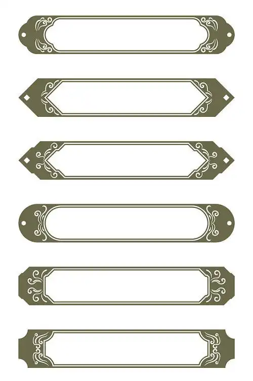 中国风边框古典花纹复古风边框免扣元素