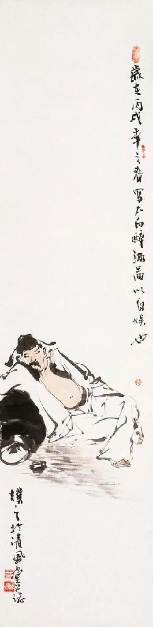 王国栋作品欣赏:太白醉酒