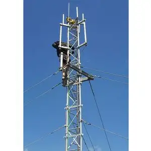 钢管桅杆电信镀锌三角微波天线5g拉线塔