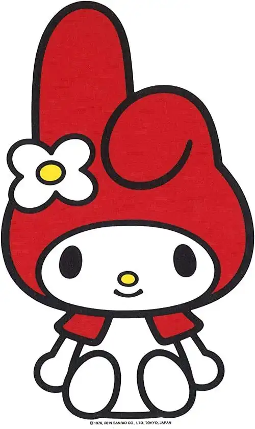 通用贴纸 三丽鸥 美乐蒂 墙贴 18.7厘米×11.5厘米 dw-006 1片装 红色