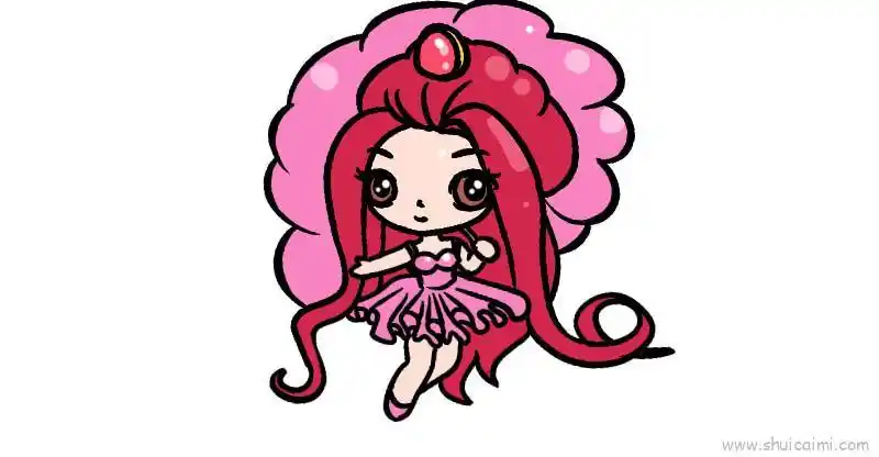 叶罗丽人物儿童简笔画绘画教程