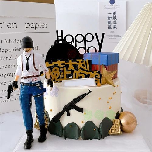 芙滋窝吃鸡蛋糕大男孩生日蛋糕男生款女生儿童和平精英游戏全国同城