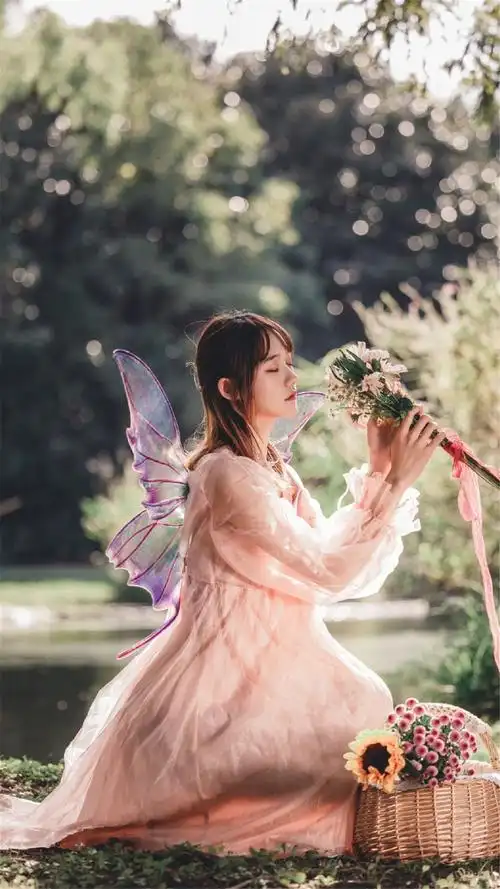 唯美森林精灵美女高清手机壁纸