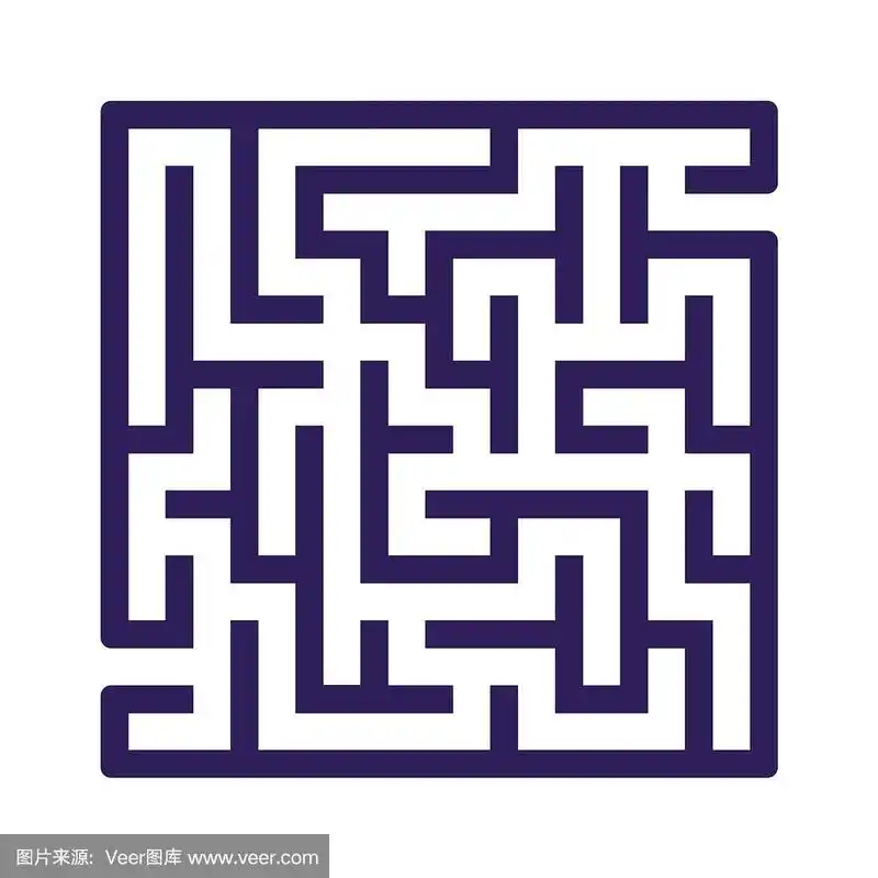 抽象方块迷宫游戏,适合儿童益智用