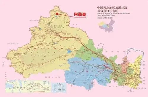 阿勒泰地区位于新疆北端,阿尔泰山南麓,与俄罗斯,哈萨克斯坦,蒙古三国
