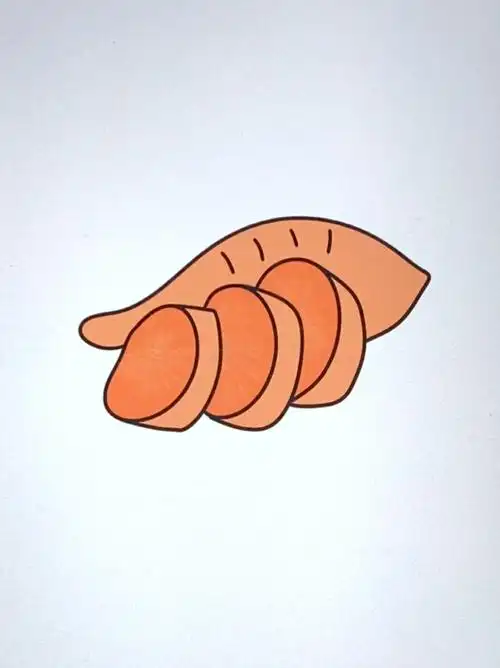 红薯简笔画教程