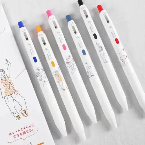 日本zebra斑马限定花卉小狗限量版可爱卡通按动中性笔彩色手帐笔