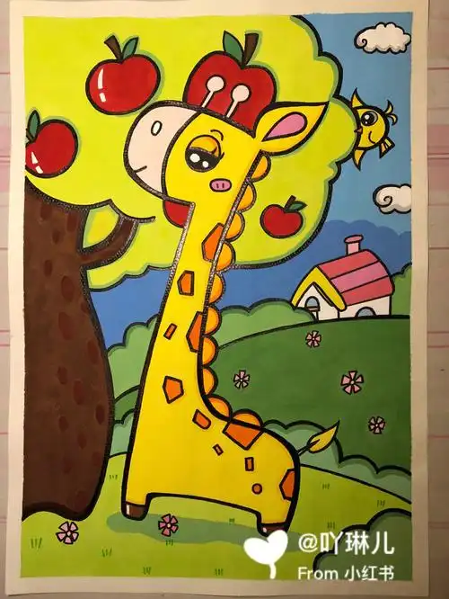 动物主题儿童画