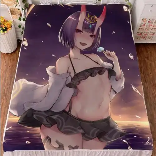 fatefgo酒吞童子被套毛毯床单动漫周边cos二次元开学毕业生日礼物