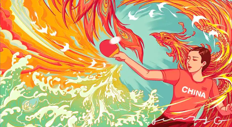 体育精神--乒乓篇|插画|商业插画|嘉措插画 - 原创作品 - 站酷 (zcool