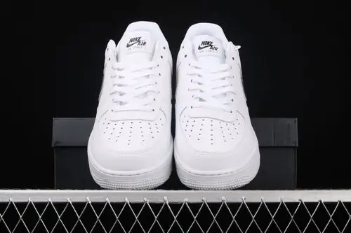 nike air force 107 空军一号海外款银钩小清新头层低帮运动休闲板鞋