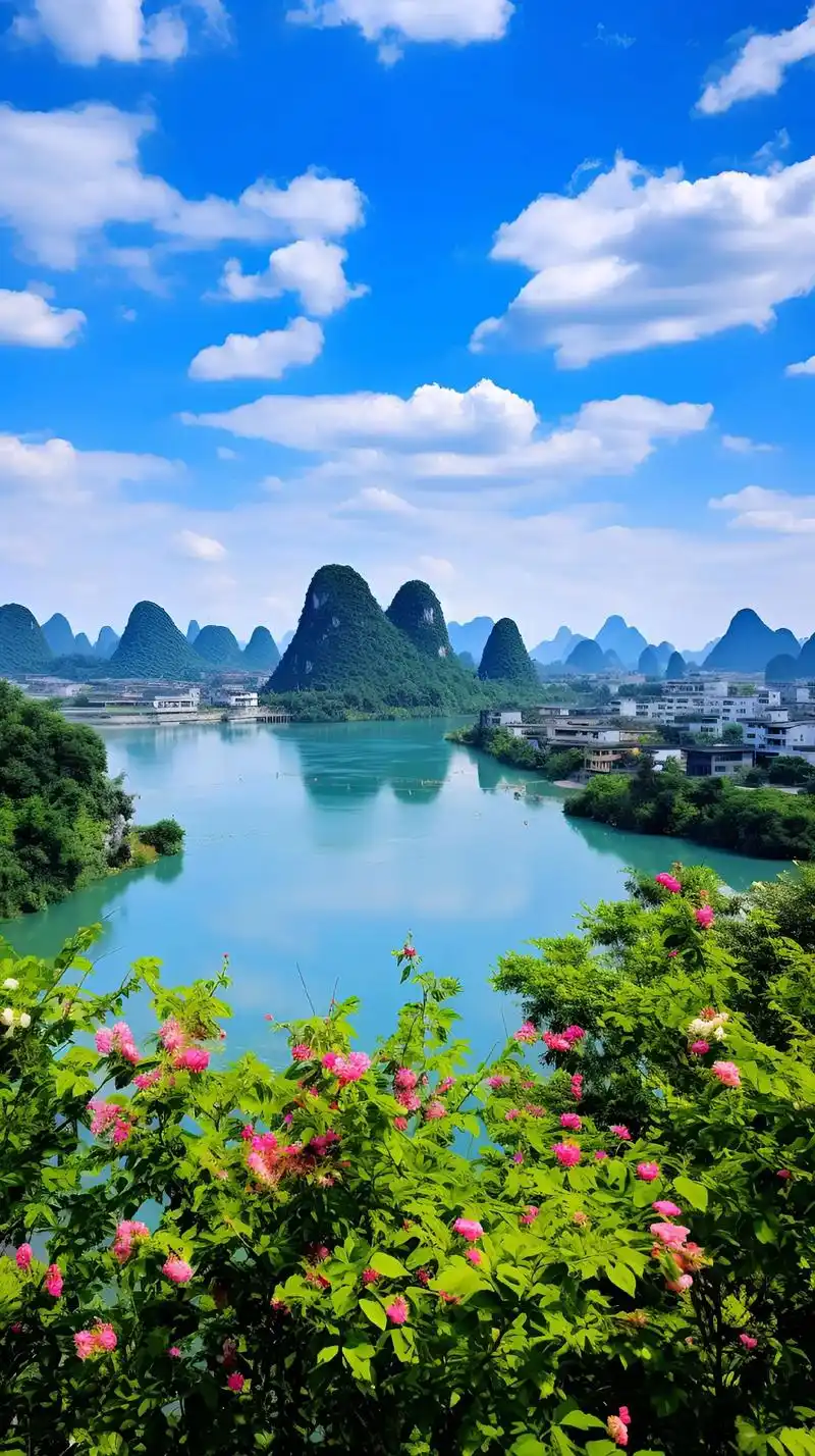 桂林山水,中国独具魅力的仙境,如同一幅绝美的画卷,深深吸引着 - 抖音