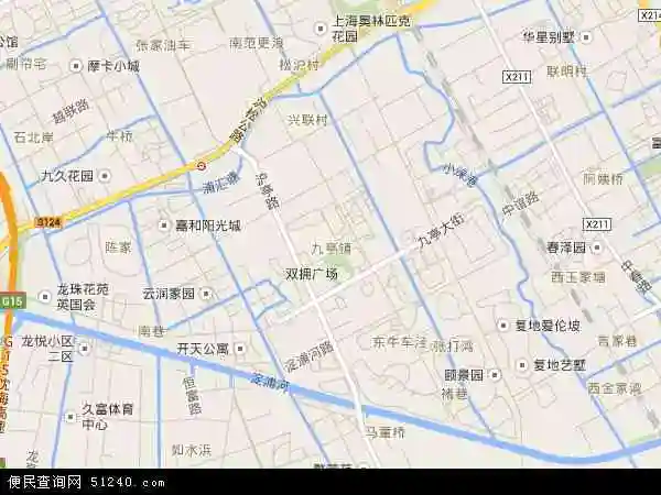 中国 上海市 > 市辖区 >  松江区 九亭镇九亭镇卫星地图 本站收录有