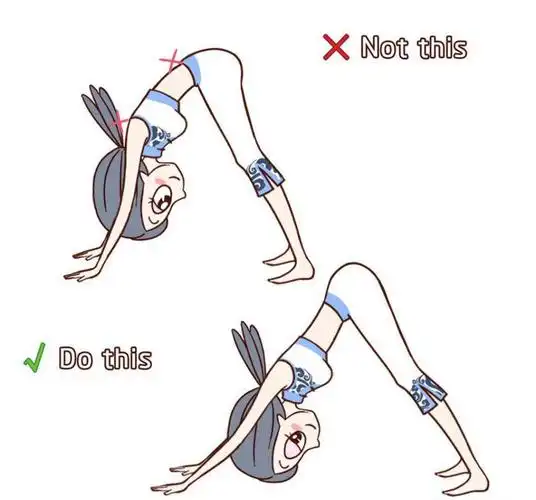 瑜伽下犬式脚跟不能落地背部不直怎么办?