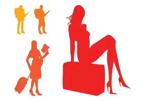 旅行的人剪影集 - 旅行的人剪影集 - nicepsd 优质设计素材下载站