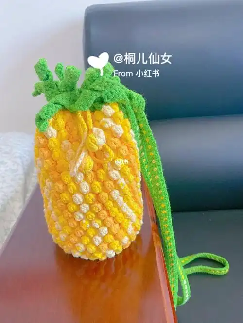菠萝包钩针图解教程