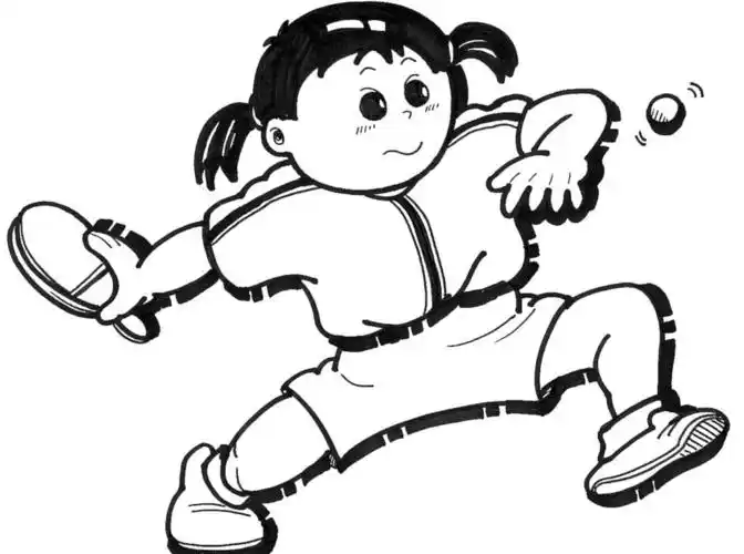 打乒乓球的简笔画 打乒乓球的简笔画图片大全