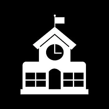 教学楼,象征,插画,设计