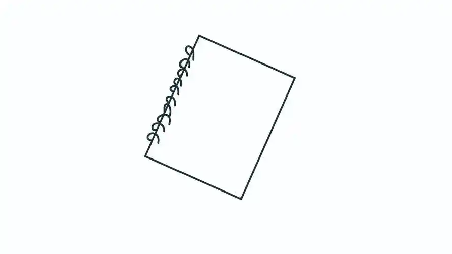 翻开的日记本怎么画简笔画