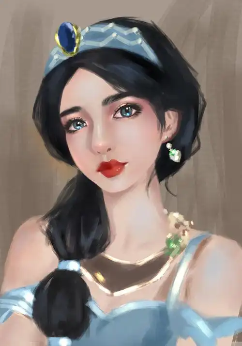 茉莉公主厚涂临摹