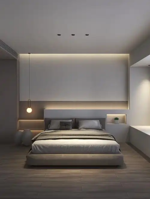 78无主灯卧室爸妈都夸温馨好看