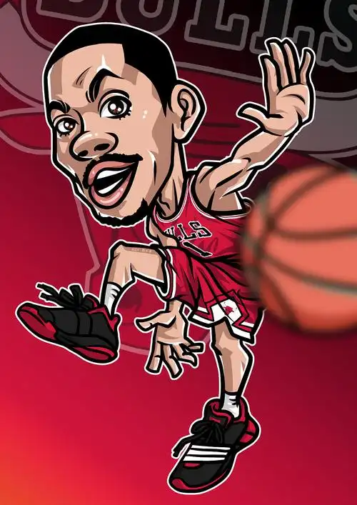 德里克罗斯|插画|商业插画|zh_辉太懒 - 原创作品 - 站酷 (zcool)