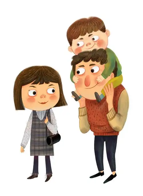 幸福一家|插画|创作习作|大福wo - 原创作品 - 站酷 (zcool)