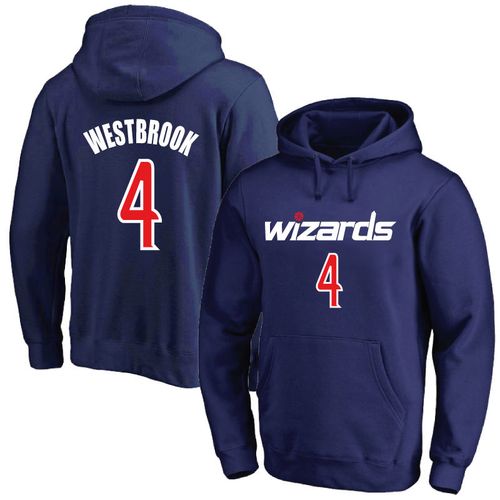 华盛顿奇才4号维斯布鲁克球衣训练服加厚套头连帽卫衣威少帽衫