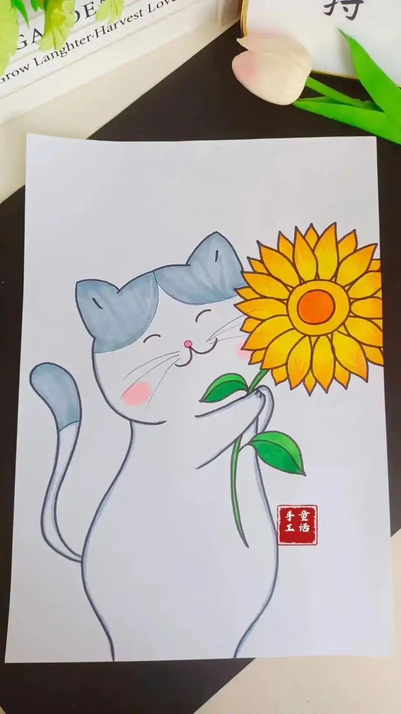 儿童简笔画来咯