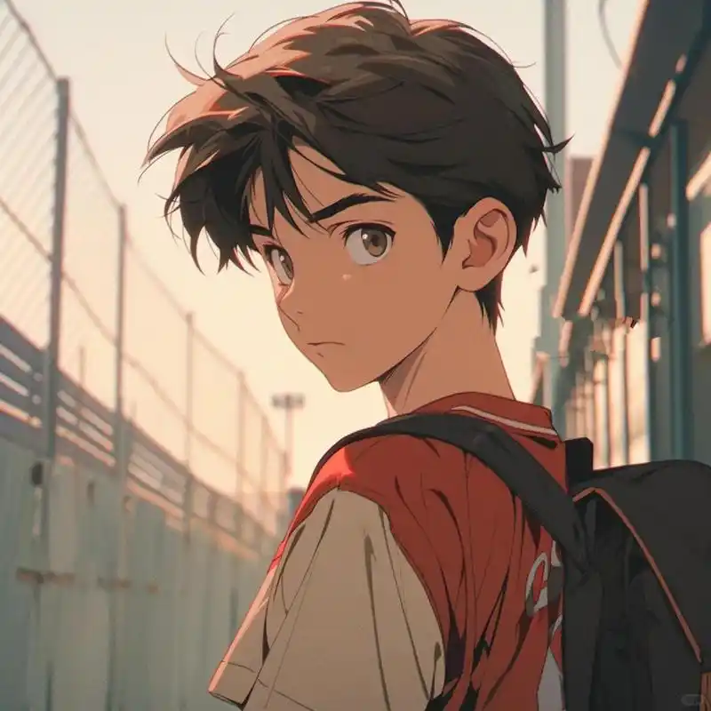 运动风旧漫男头|篮球少年 下课了,打球去?