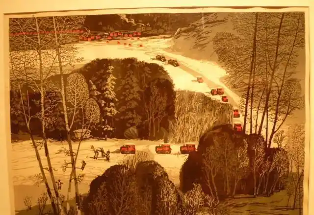 《不夜的荒原》张垦,王德源1970年代北大荒版画的作者群体和作品特点