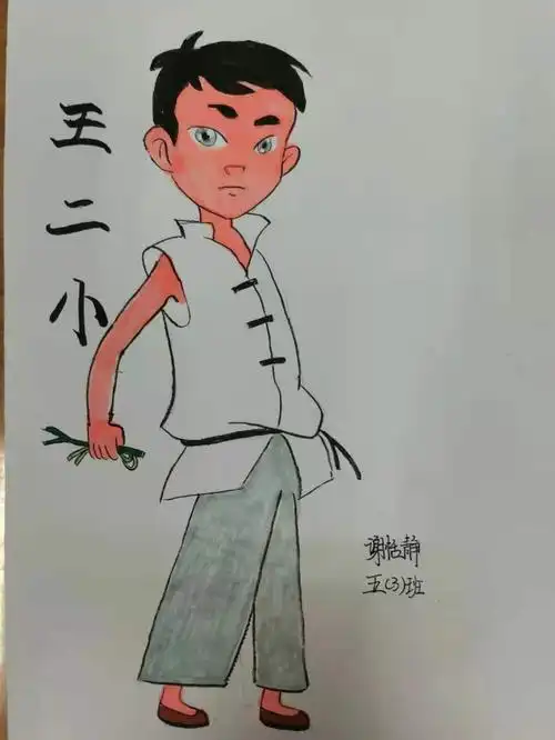 本周的美术课上,同学以老师推荐的红色书籍中的英雄人物进行主题绘画