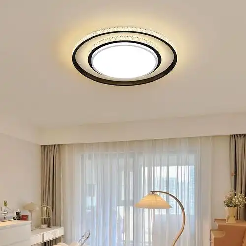 客厅灯2023年新款现代简约吸顶灯轻奢水晶卧室餐厅大灯具全屋套餐