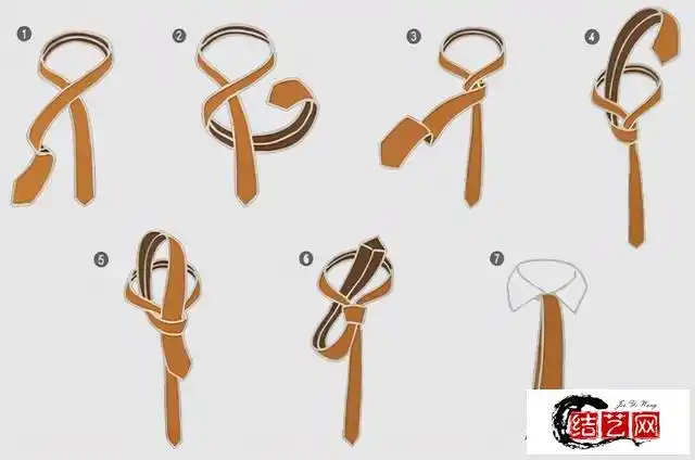 详细步骤教你领带时尚系法-手串打结-实用手工编法图解-中国结艺网