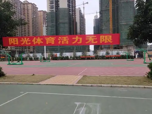 校运会开始了,学校拉起了横幅,标语都是给力的.