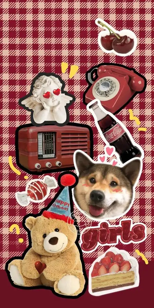 趣味拼贴卡通壁纸