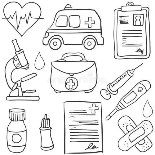 医疗用品简笔画好看