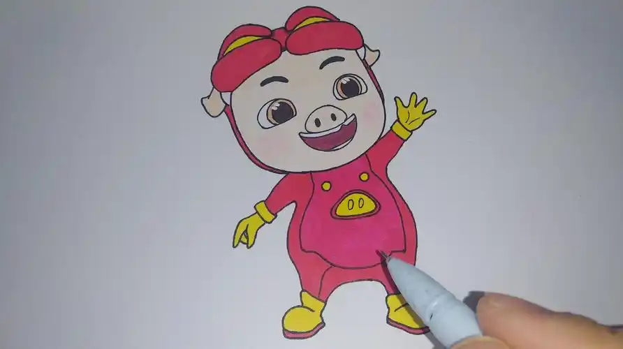 怎么画猪猪侠的简笔画