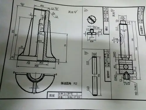 工程制图继续画千斤顶装配图求教.