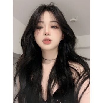 千叶繁法式慵懒卷假发 一鱼yiyu黑色假发女长卷发法式慵懒卷大波浪