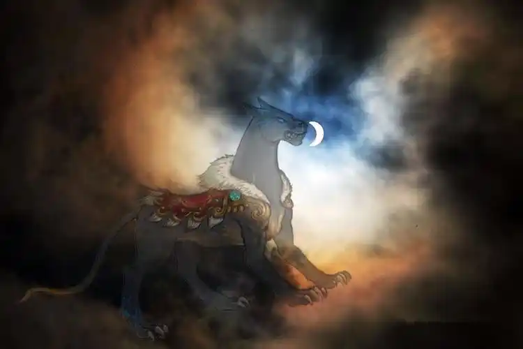 原创解密山海经神兽天狗除了吃太阳还曾下过地狱