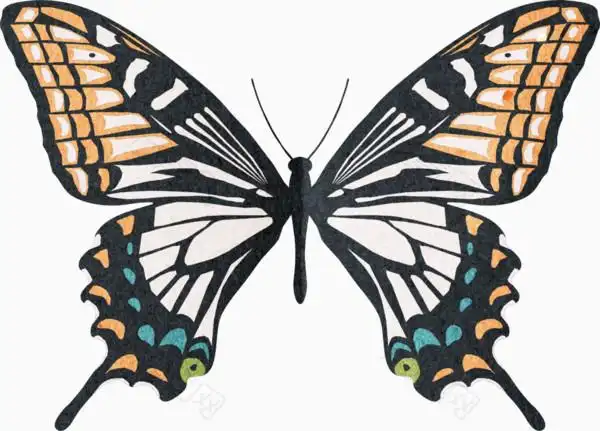 手绘镂空美丽蝴蝶