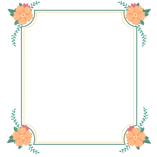 春季温馨小清新花朵边框图片