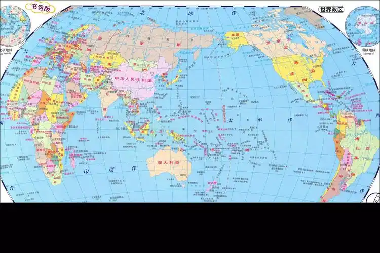 世界地图亚洲东南亚:菲律宾,越南,老挝,柬埔寨,缅甸,泰国,马来西亚