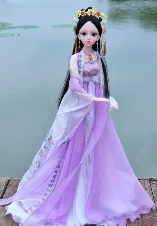 京选好物圣诞节芭比娃娃大号成人汉服60厘米大号古风娃娃汉服古衣服