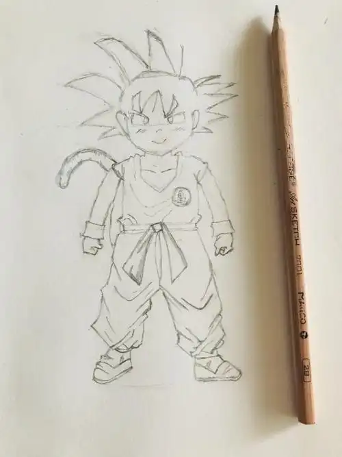 彩铅手绘——悟空