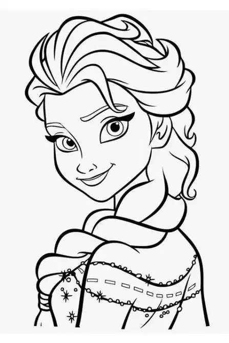 冰雪奇缘角色人物简笔画值得收藏