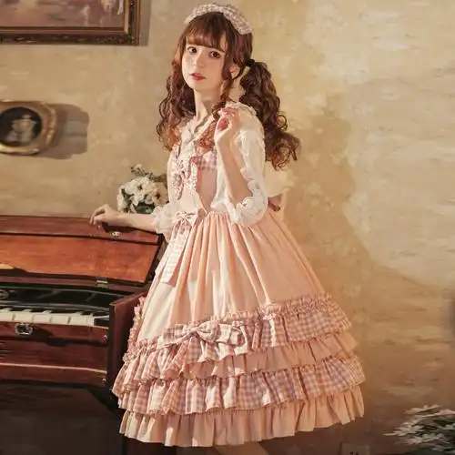 甜甜心原创正版lolita裙可爱甜系jsk吊带连衣裙洛丽塔洋装公主裙